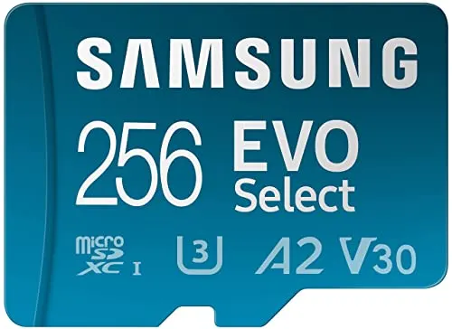 Samsung EVO Select Plus Micro-SD-Speicherkarte + Adapter · 256 GB