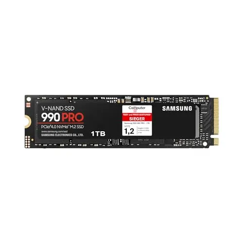 Samsung 990 PRO NVMe M.2 SSD, 1 TB, PCIe 4.0