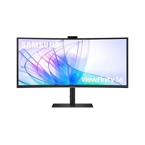Samsung ViewFinity S65VC Curved Monitor 34 Zoll Mit Lautsprechern und · 90 W
