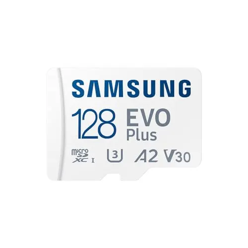 Samsung EVO Plus microSD-Speicherkarte (2024) (inkl. SD Adapter) · 128 GB