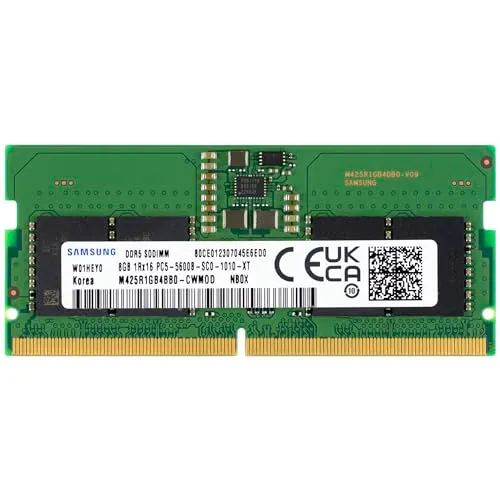 Samsung 8GB DDR5 5600MHz PC5-44800 CL46 SODIMM 1Rx16 Single Rank 1.1V