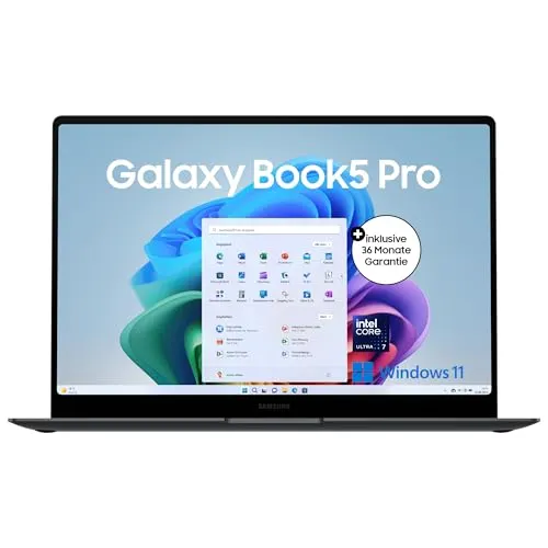 Samsung Galaxy Book5 Pro AI-Laptop, 16-Zoll-Display · 512 GB
